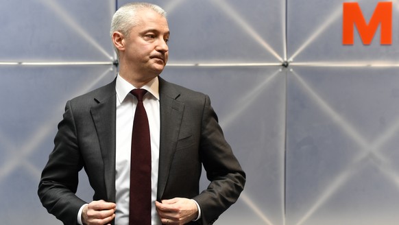 Fabrice Zumbrunnen, CEO Migros an der Bilanzmedienkonferenz in Zuerich am Dienstag, 27. Maerz 2018. (KEYSTONE/Walter Bieri)