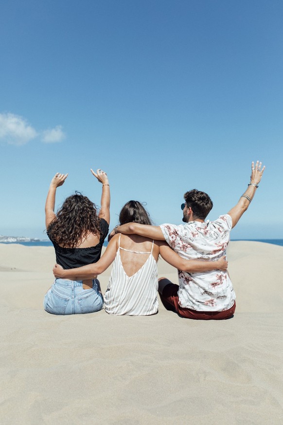 Ein Gruppenbild im Sand durfte natürlich auch nicht fehlen.