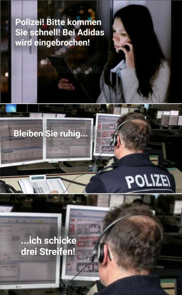 Lösen! Hallo! Da! Löööösen!
Aber bitte nicht in 1 nasser Polizeiwagen!