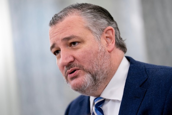 Sen. Ted Cruz, R-Texas, chairman of the Senate Committee on Commerce, Science, and Transportation speaks during a hearing on Capitol Hill in Washington, Tuesday, Feb. 10, 2026. (AP Photo/Nathan Howard ...