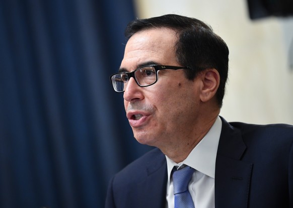 epa08477546 United States Secretary of the Treasury Steven Mnuchin testifies at the Senate Small Business and Entrepreneurship Hearings to examine implementation of Title I of the CARES Act on Capitol ...