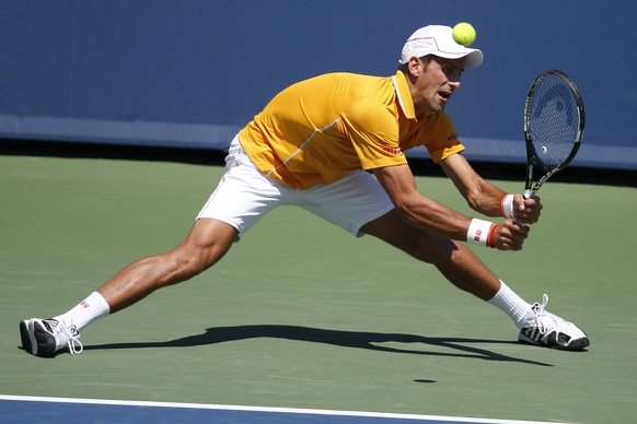 Trotz komischer Pose immer noch der Beste: Novak Djokovic.