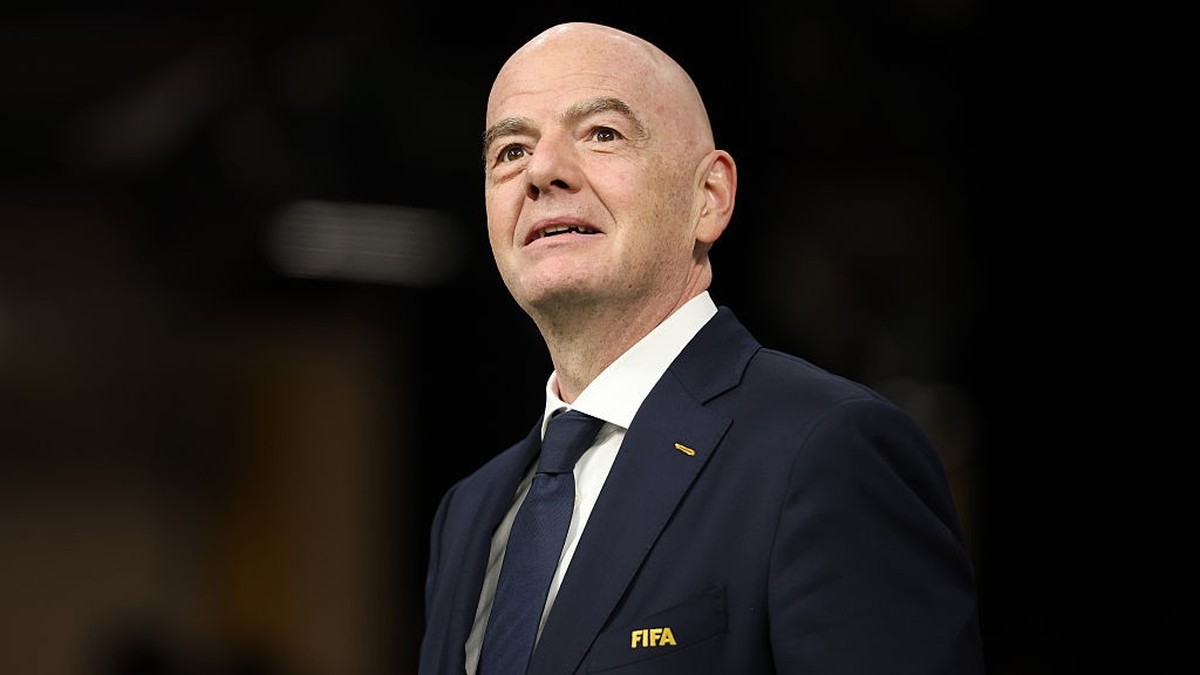 VANCOUVER, BRITISH COLUMBIA - JUNE 13: FIFA President Gianni Infantino is seen before the FIFA World Cup 2026 Group D match between Australia and Türkiye at BC Place Vancouver on June 13, 2026 in Vanc ...