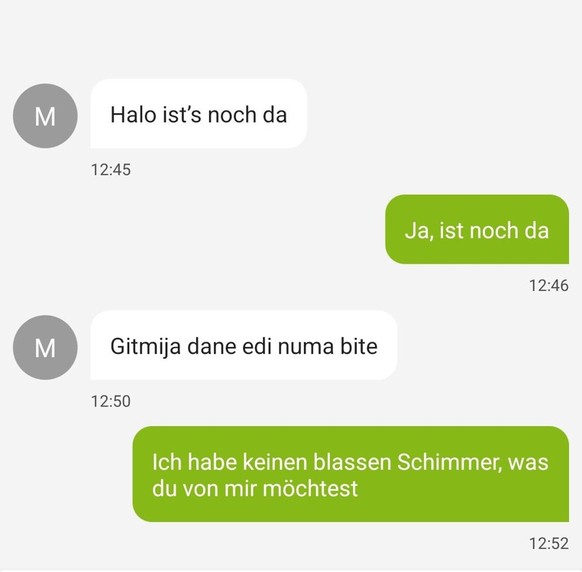 Aber ehrlich gesagt, so schwierig ist das jetzt auch nicht: Gib mir deine Handy-Nummer, bitte.