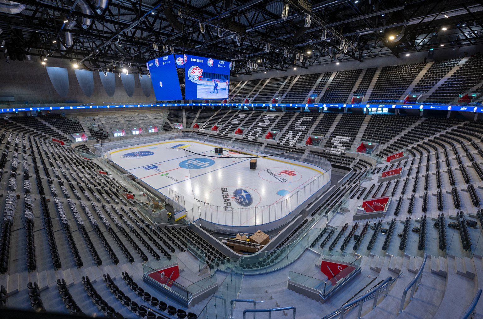 So sieht das neue Stadion der ZSC Lions innen aus.