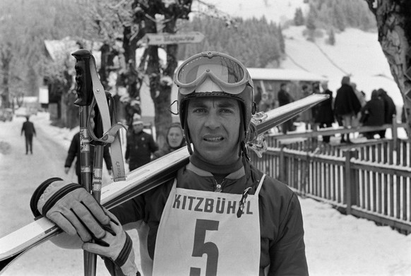 Ski Alpin Weltcup 1968/1969 Kitzbuehel: SCHRANZ Ski Alpin Weltcup 1968/1969 Kitzbuehel Abfahrt 18.01.1969 Karl SCHRANZ ( Oesterreich) Kitzbuehel Oesterreich *** Alpine Skiing World Cup 1968 1969 Kitzb ...