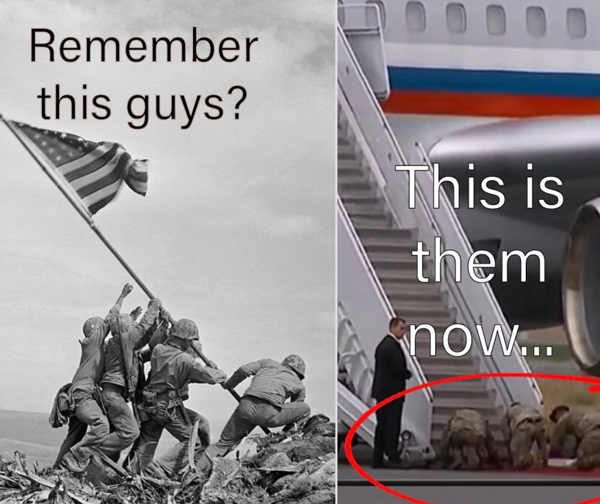 USA und Trump Meme