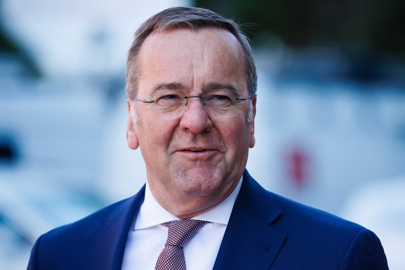 epa12074897 German Defense Minister Boris Pistorius poses before the official signing of a coalition agreement for a new German government in Berlin, Germany, 05 May 2025. The new German government wi ...
