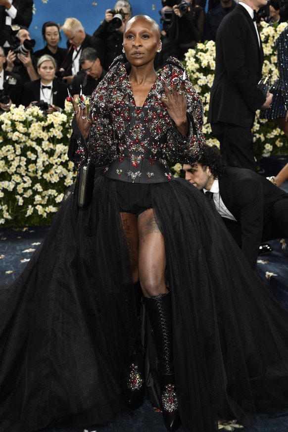 Cynthia Erivo attends The Metropolitan Museum of Art&#039;s Costume Institute benefit gala celebrating the opening of the &quot;Superfine: Tailoring Black Style&quot; exhibition on Monday, May 5, 2025 ...