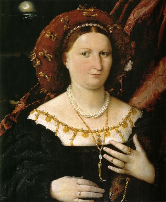 Mach mir ein Kind – oder einfach das Porträt der Lucina Brembati von Lorenzo Lotto, um 1521. Zu sehen ist das Gemälde in der Accademia Carrara in Bergamo.