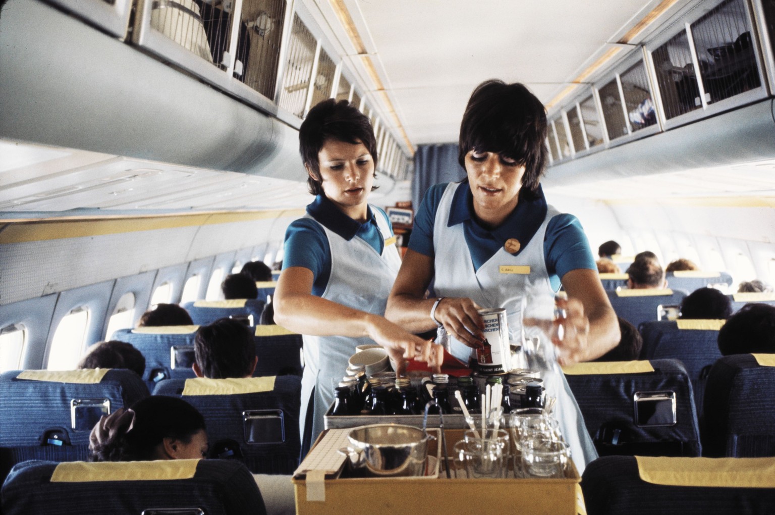 Swissair-Bordservice in den 1970er Jahren