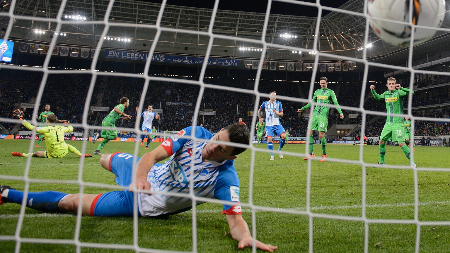 Ball im Tor, Schär am Boden: Hoffenheim liegt auf Rang 17.