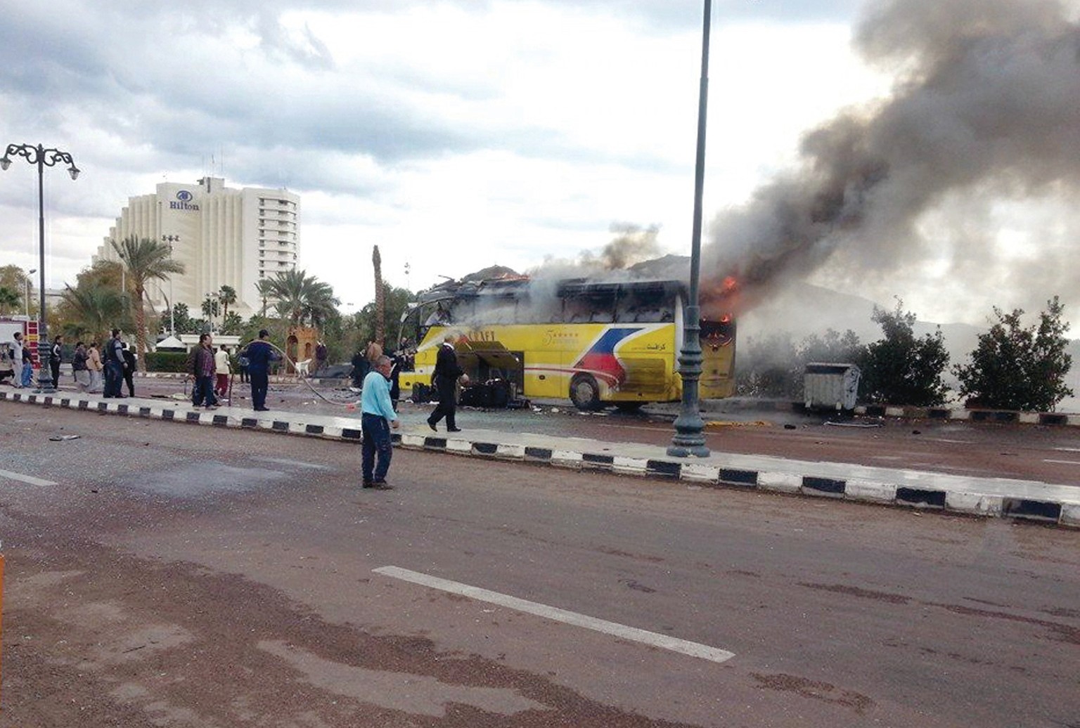 Der Bus mit südkoreanischen Touristen war in Richtung Israel unterwegs, als der Sprengsatz explodierte.
