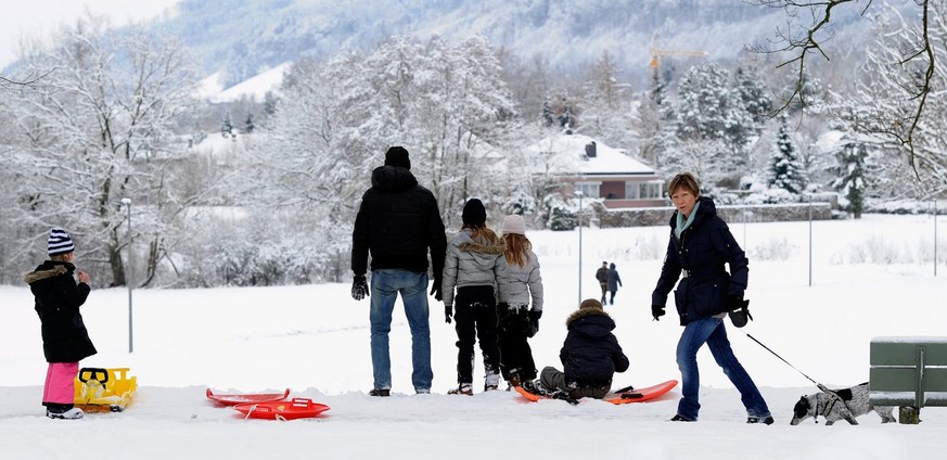 Von einem solchen Schlittelparadies können wir in der Schweiz im Moment nur träumen.