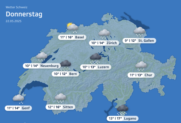 Das Wetter am Donnerstag