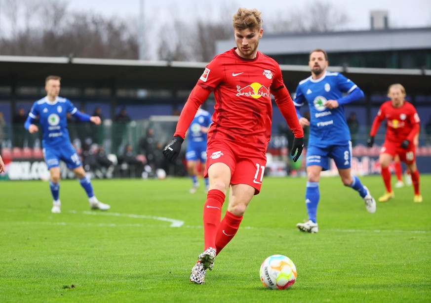 RB Leipzig - Boleslav / 14.01.2023 Leipzig, 14.01.2023, RB Trainingszentrum, Fußball , Testspiel , RB Leipzig GER vs. FK Mlada Boleslav CZE , Im Bild: Timo Werner 11, RB Leipzig , *** RB Leipzig Boles ...