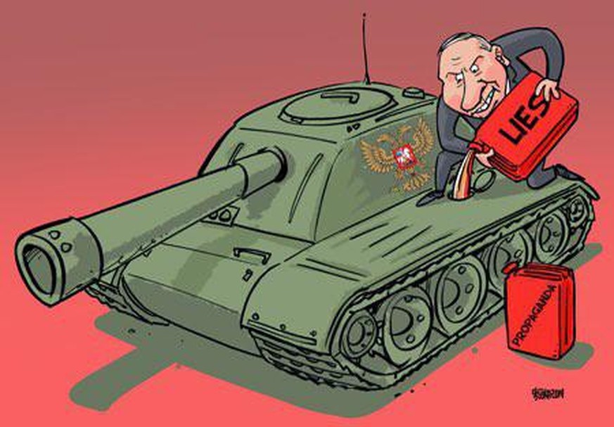 33 Karikaturen, die perfekt zeigen, wie sich Putin in der Ukraine verzockt hat
