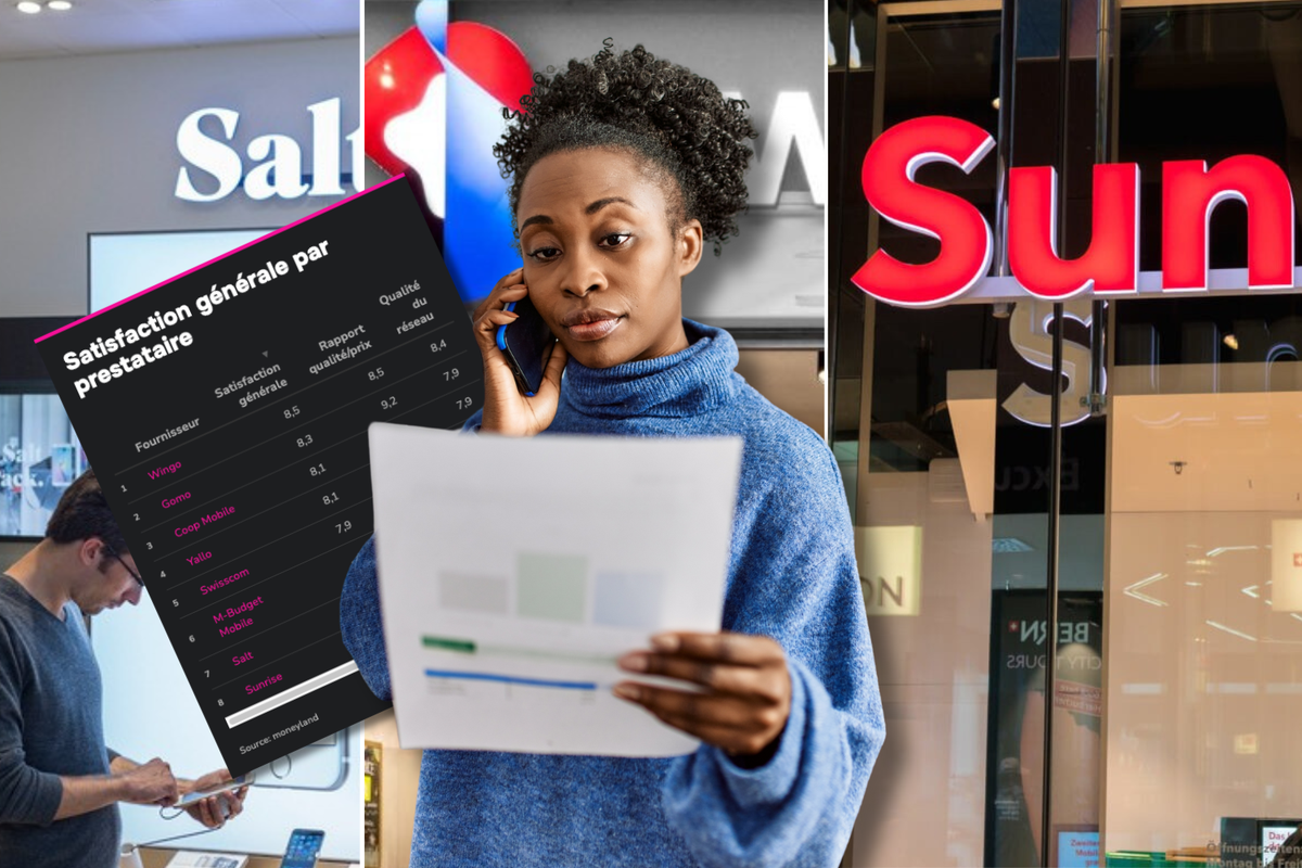 Les clients de Sunrise et Salt sont les moins contents de Suisse