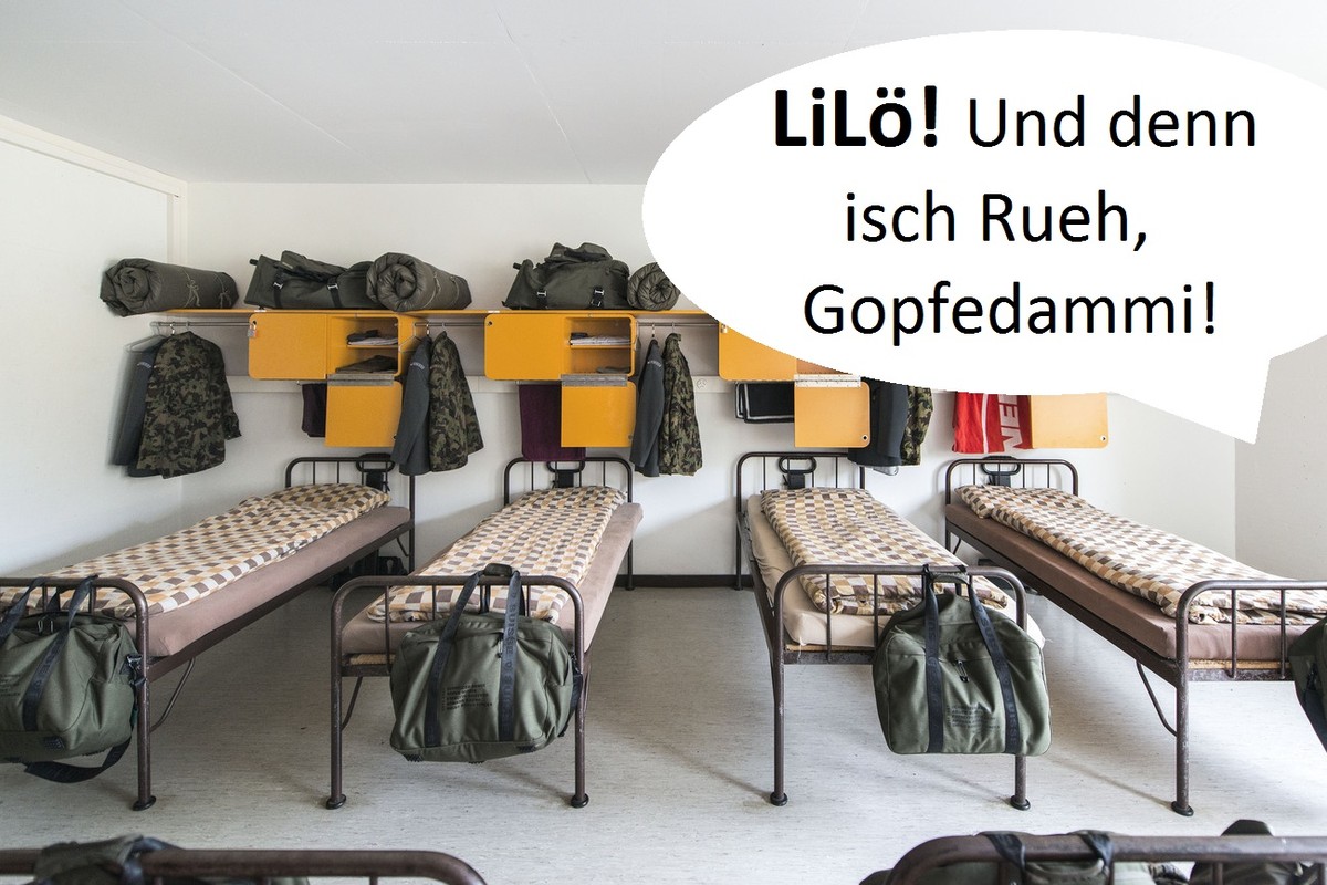 A room with beds is tidy and clean, pictured on May 17, 2013, in the barracks of the infantry recruit school of the Swiss army in Colombier, canton of Neuchatel, Switzerland. (KEYSTONE/Christian Beutl ...