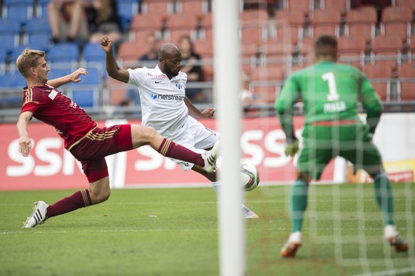 Etoundi lässt Vaduz-Goalie Jehle alt aussehen.&nbsp;