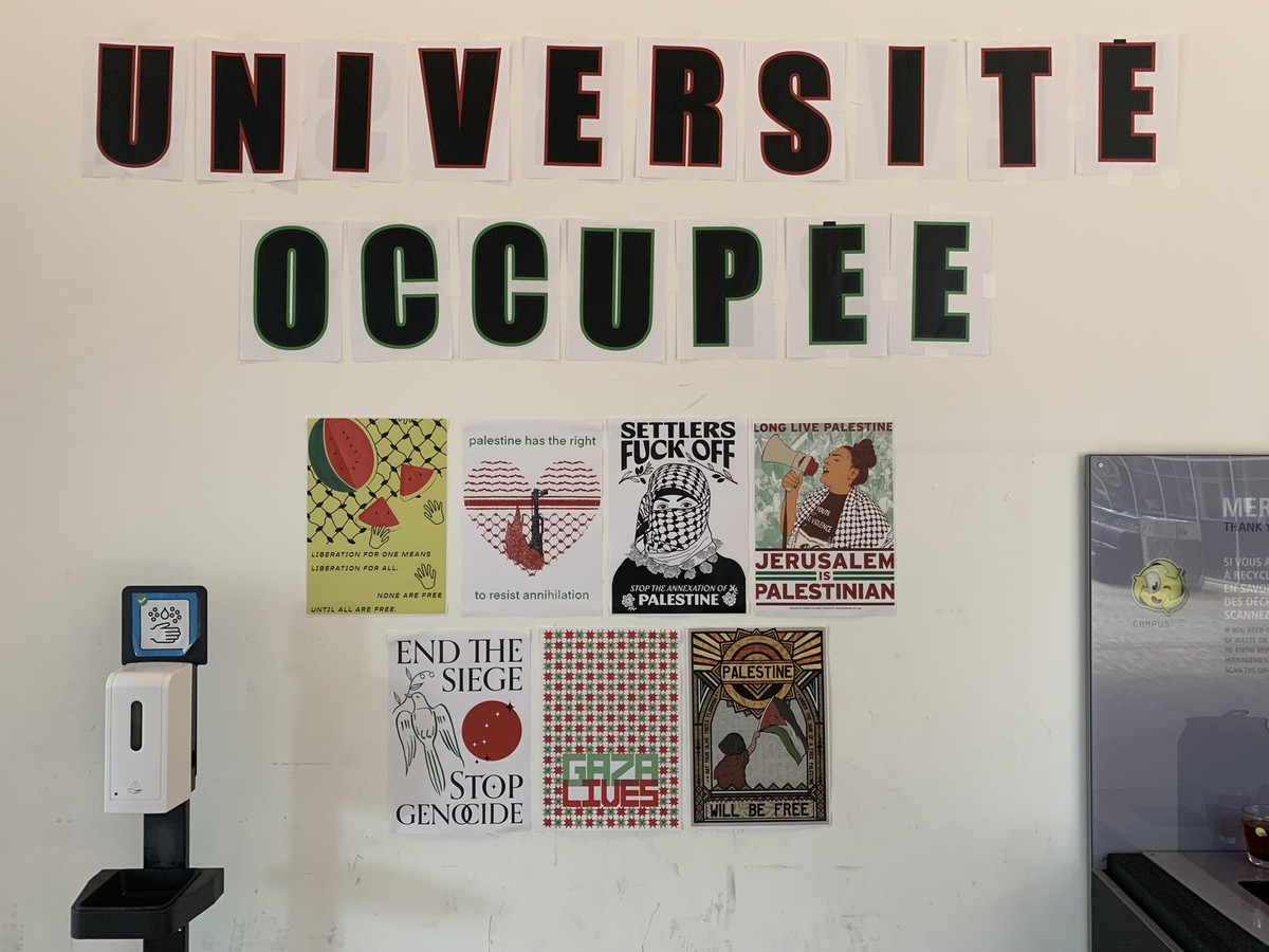 Occupation de l'Université de Lausanne, le 3 mai 2024.