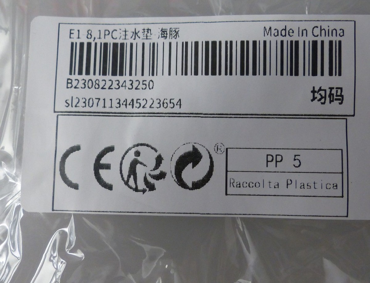 Gefälschtes CE-Gütezeichen auf einem Produkt aus China.