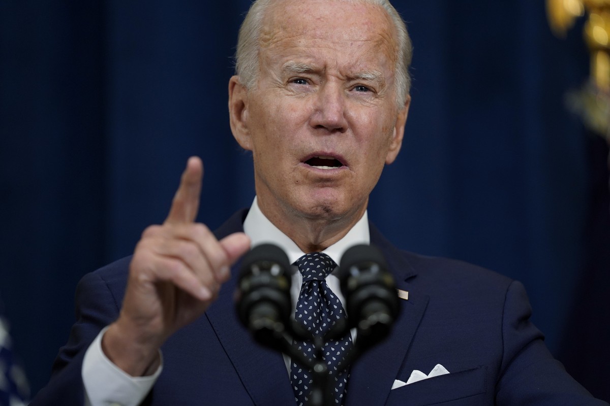 President Joe Biden speaks to reporters after meetings