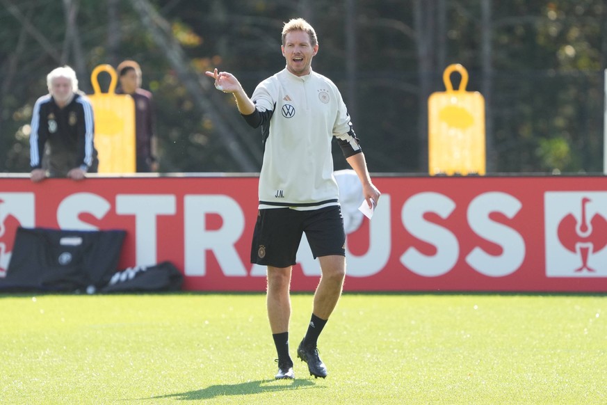 Bundestrainer Julian Nagelsmann Deutschland Germany - Foxborough 10.10.2023: Training Deutsche Nationalmannschaft, New England Revolution, Trainingsgel�nde der Deutschen Nationalmannschaft am Gillette ...