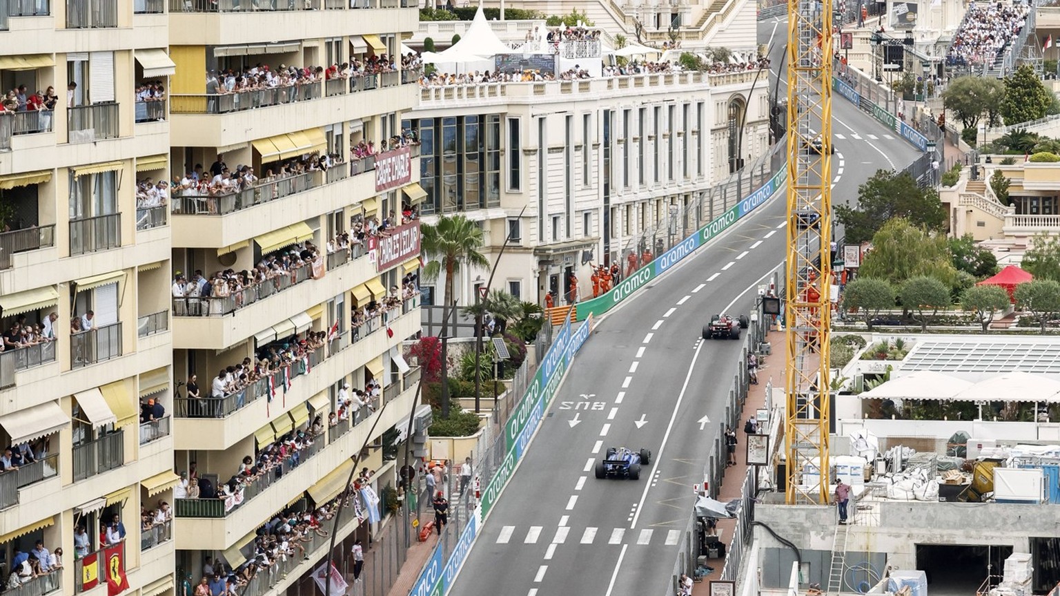 Formula 1 2023: Monaco GP CIRCUIT DE MONACO, MONACO - MAY 28: Valtteri Bottas, Alfa Romeo C43, leads Logan Sargeant, Williams FW45, and Kevin Magnussen, Haas VF-23 during the Monaco GP at Circuit de M ...