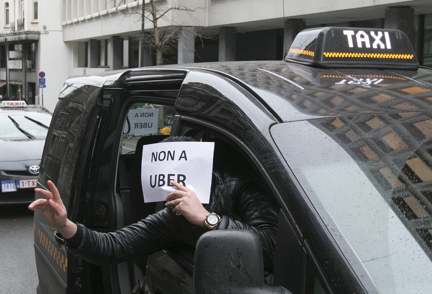 Von so einem Verbot wie in Genf können die Taxifahrer in Brüssel nur träumen&nbsp;– es ist in Europa einzigartig.