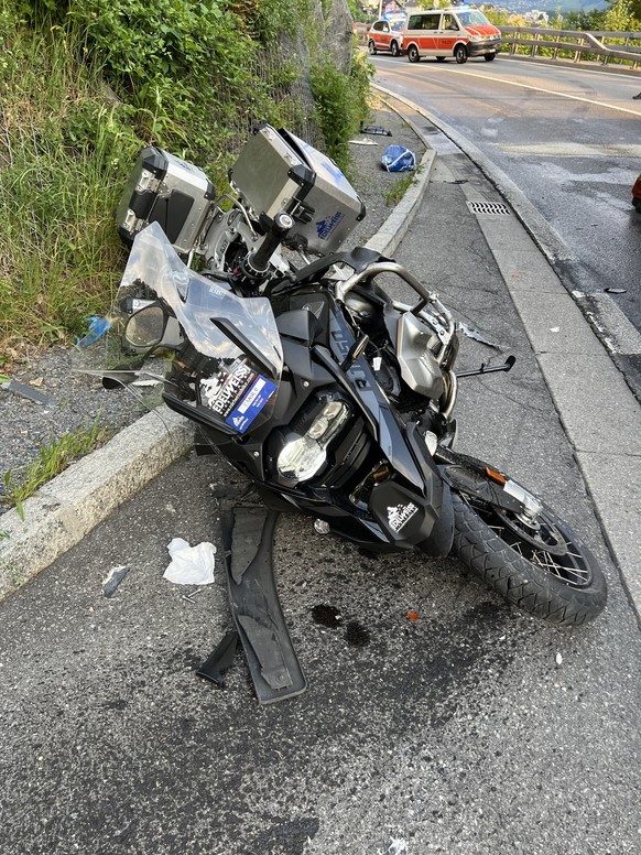 Motorradunfall Axenstrasse 6.6.23