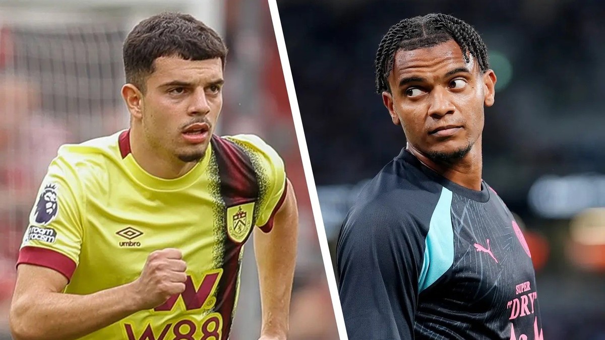 Zeki Amdouni (à gauche) et Manuel Akanji s'affronteront lors du match d'ouverture de la saison de Premier League.