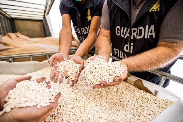 Des pilules de captagon produites en Syrie saisie à Naples.