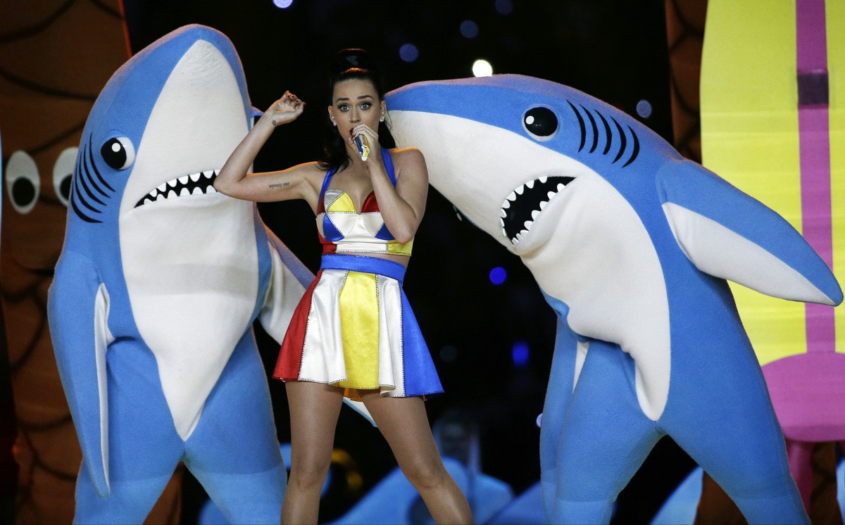 Einer tanzt falsch: Der «Left Shark» aus Katy Perrys Superbowl-Show wurde zur Internet-Sensation.