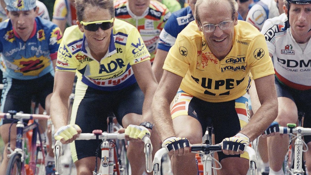 Tour de France 1989 Greg LeMond schlägt Laurent Fignon um acht Sekunden