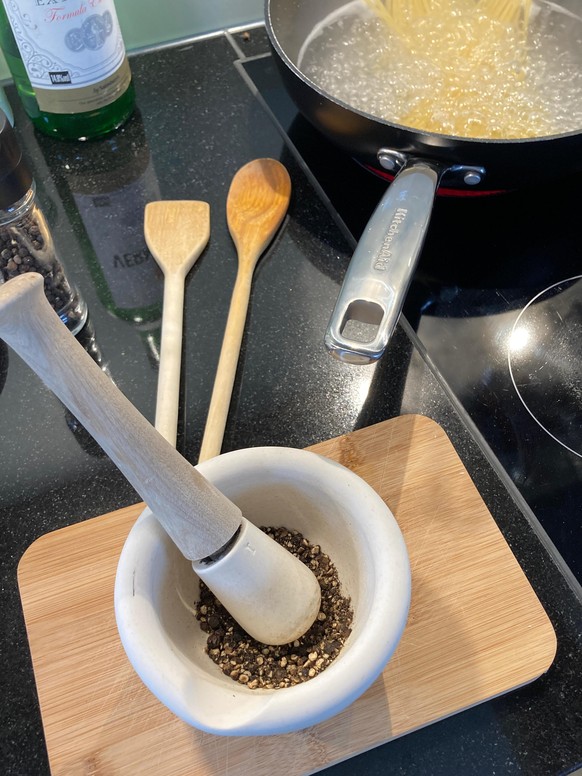 cacio e pepe kochen food essen