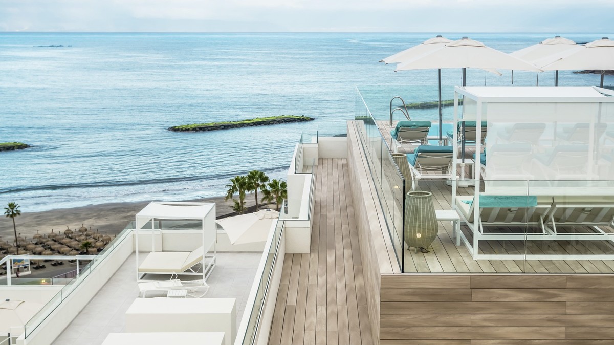 Die Aussicht der Dachterrasse.