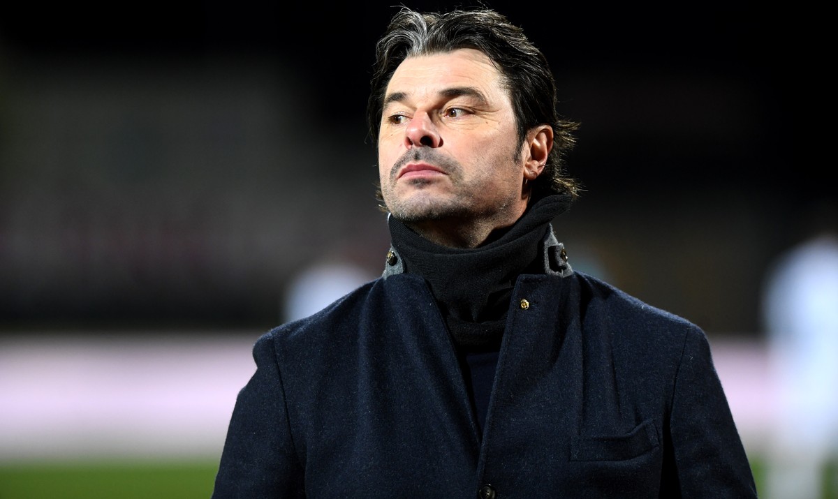 Basel's head coach Ciriaco Sforza reacts after the Super League soccer match between FC Lugano and FC Basel, at the Cornaredo stadium in Lugano, on Saturday, 20 March 2021. (KEYSTONE/Ti-Press/Sam ...