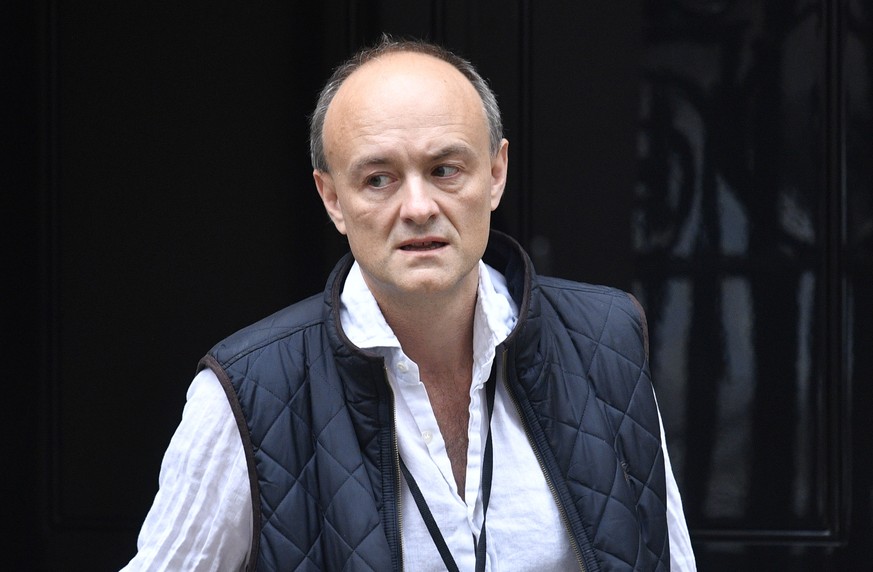 epa07816158 Dominic Cummings, Special Advisor to Britain&#039;s Prime Minister Boris Johnson, leaves Downing Street in London, Britain, 04 September 2019. Members of Parliament will vote on a bill for ...