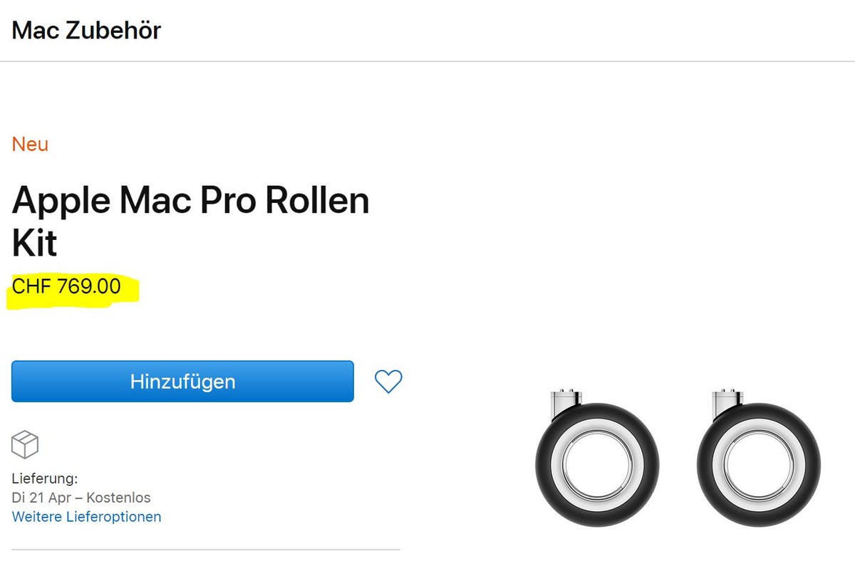 Irre Preisgestaltung: Apple verkauft Mac-Pro-Rollen zum Preis eines PC oder iPhone.