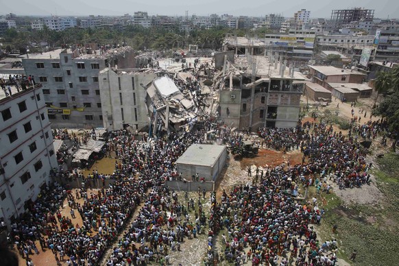 1100 Menschen vergrub die&nbsp;Rana Plaza bei ihrem Einsturz unter sich.