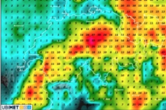 Niederschlag in der Schweiz Mitte August, so viel Regen wird erwartet