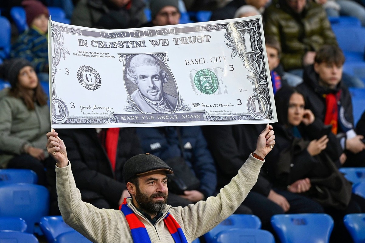 Celestini a conquis le cœur des fans bâlois, y compris les plus créatifs.