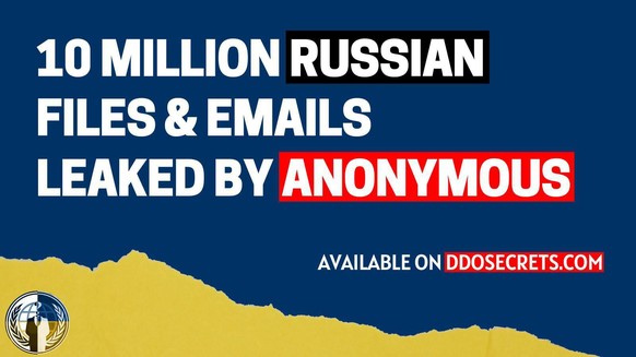 Hacktivisten haben seit Kriegsbeginn gewaltige Mengen russischer Dokumente auf der Enthüllungsplattform DDoSecrets veröffentlicht.