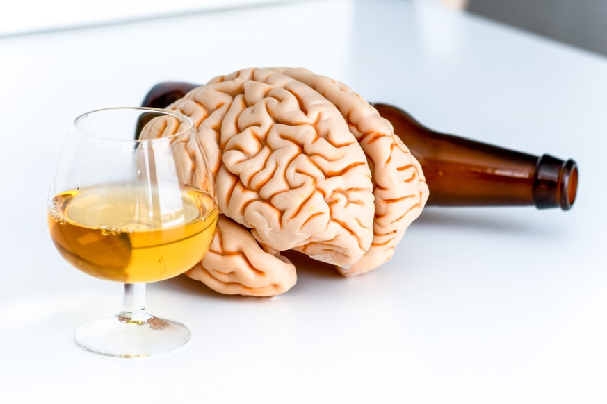 Alkohol, Gehirn, Hirnzellen (Symbolbild)