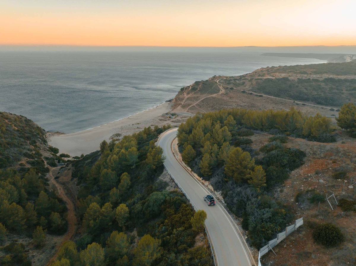 mit dem auto an der atlantikküste, algarve