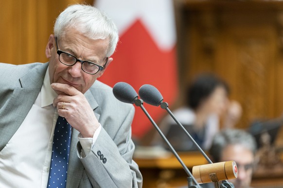 Kurt Fluri, FDP-SO, beantwortet eine Frage an der Sommersession der Eidgenoessischen Raete, am Dienstag, 4. Juni 2019 im Nationalrat in Bern. (KEYSTONE/Alessandro della Valle)