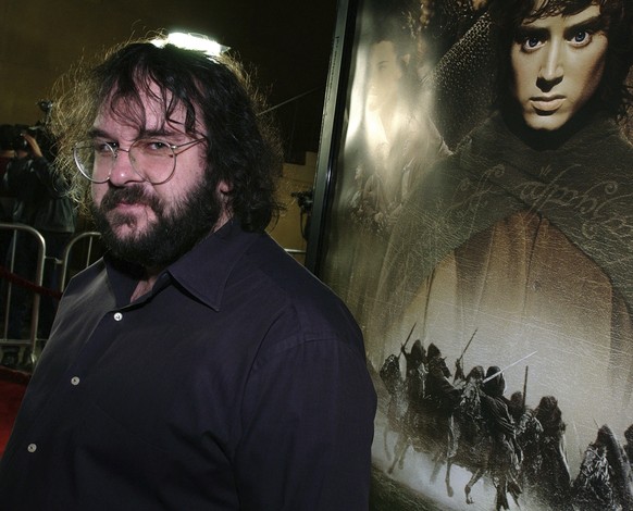 FILE - New Zealand director/writer/producer Peter Jackson arrives at the premiere of his film &quot;The Lord of the Rings: The Fellowship of the Ring,&quot; in the Hollywood area of Los Angeles, Sunda ...