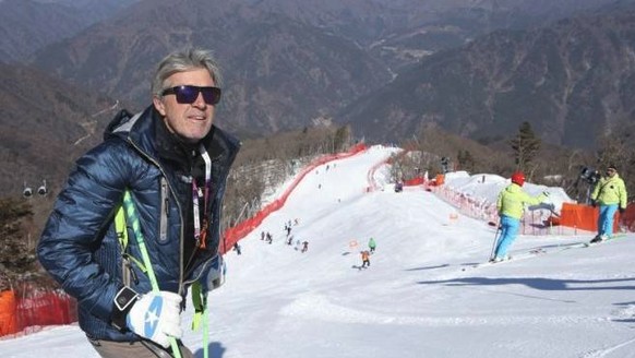 Bernhard Russi auf der Olympia-Piste in Pyeongchang.&nbsp;