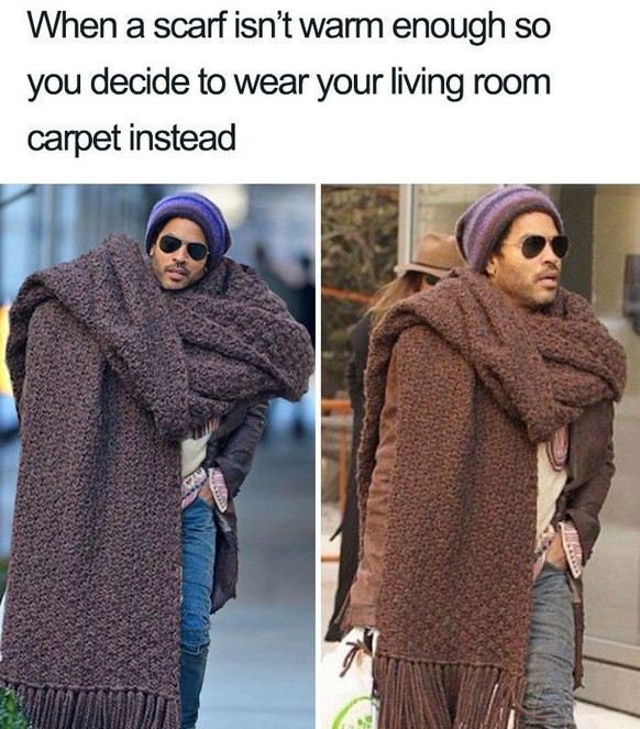 Lenny Kravitz scarf meme